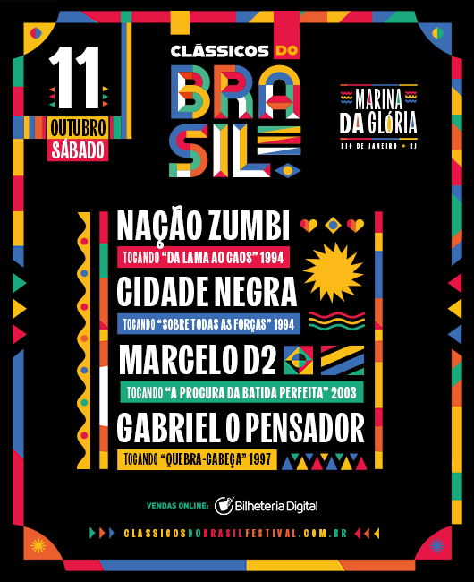 Clássicos Do Brasil / Nação Zumbi, Marcelo D2, Cidade Negra em Rio De Janeiro